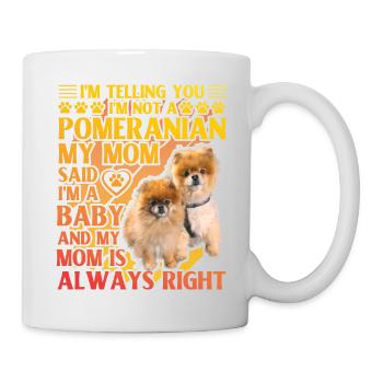 Poméranie Poméranie dicton drôle - Mug blanc - blanc - Droite
