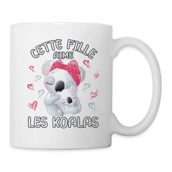 Dieses Mädchen Liebt Koalas - Tasse - Weiß - Rechts