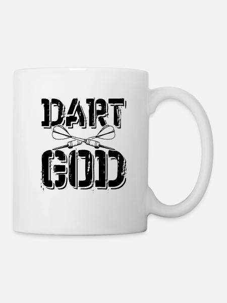 dart darts - Tasse - Weiß