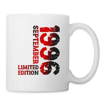 1996 September Limited Edition 27. Geburtstag Deko - Tasse - Weiß - Rechts