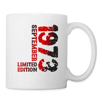 1973 Septembre Édition Limitée 50th Birthday Deco - Mug blanc - blanc - Droite