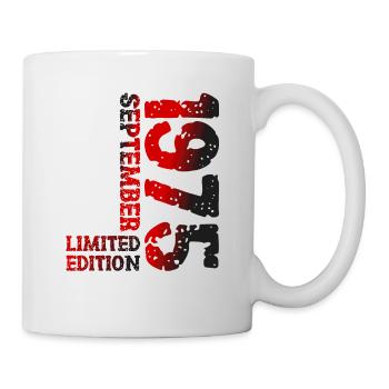 1975 September Limited Edition 48th Birthday Deco - Mug - white - Right