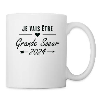 Je Vais être Grande Soeur 2024 - Mug blanc - blanc - Droite