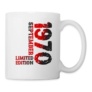1970 Septembre Édition Limitée 53e Décoration Anniversaire - Mug blanc - blanc - Droite