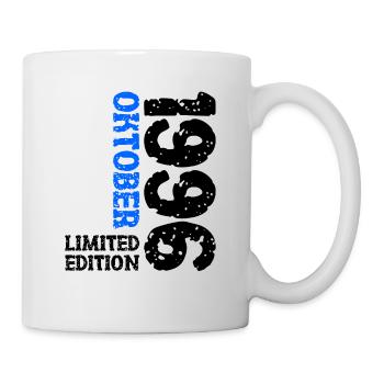 1996 Oktober Limited Edition 27. Geburtstag Deko - Tasse - Weiß - Rechts
