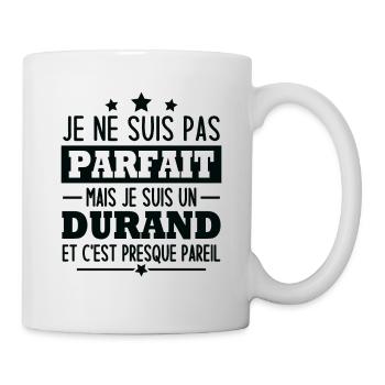 Je suis un durand - Mug blanc - blanc - Droite