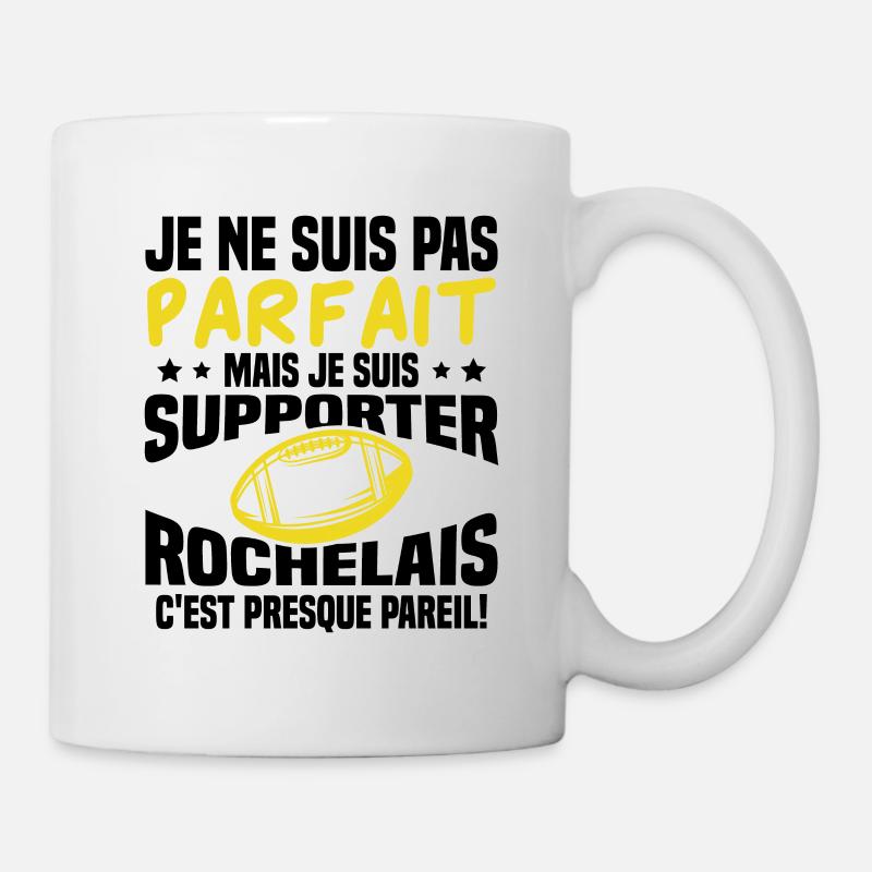 Pas parfait mais je suis supporter rochelais - Mug blanc - blanc