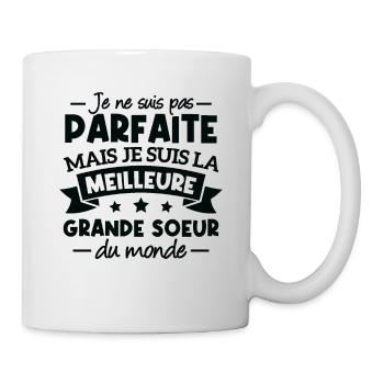 Je suis la meilleure grande soeur du monde - Mug blanc - blanc - Droite