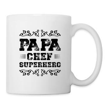 Papa Super-héros Papa - Mug blanc - blanc - Droite