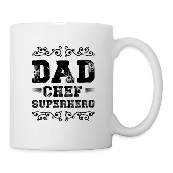 Dad Superhero Dad - Mug - white - Right