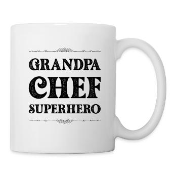 Grand-père Super-héros - Mug blanc - blanc - Droite