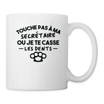 Touche pas à ma secrétaire Houmer Cadeau - Mug blanc - blanc - Droite