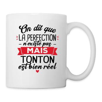 Tonton parfait, Cadeau humour tonton - Mug blanc - blanc - Droite
