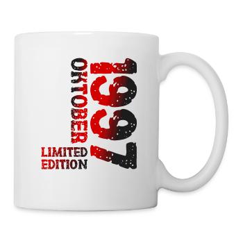 1997 Oktober Limited Edition 26. Geburtstag Deko - Tasse - Weiß - Rechts