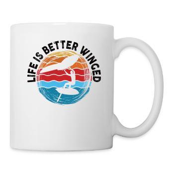 Life Is Better Winged Wing Foil Wings - Mug - white - Right