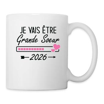 Je Vais être Grande Soeur 2026 - Mug blanc - blanc - Droite
