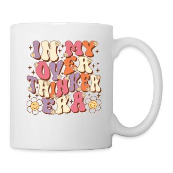 Dans mon ère Overthinker Overthink Groovy - Mug blanc - blanc - Droite