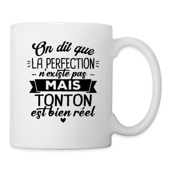 Tonton parfait, Cadeau humour tonton - Mug blanc - blanc - Droite