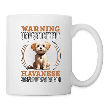 Warning unpredictable Havanese Shenanigans ahead - Mug - white - Right