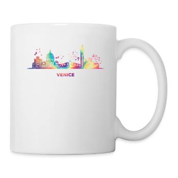 Venetian skyline cityscape Venice - Mug - white - Right