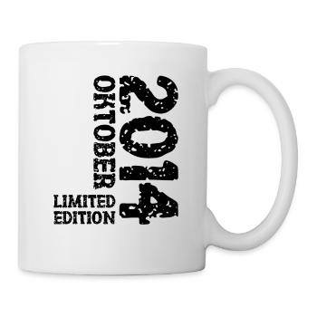 2014 Oktober Limited Edition 9. Geburtstag Deko - Tasse - Weiß - Rechts