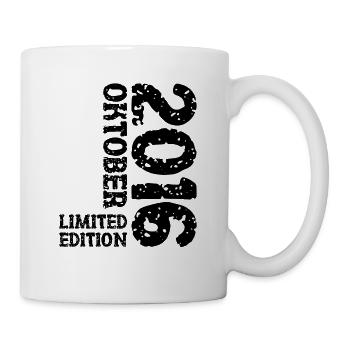 2016 Oktober Limited Edition 7. Geburtstag Deko - Tasse - Weiß - Rechts