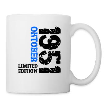 1951 Oktober Limited Edition 72. Geburtstag Deko - Tasse - Weiß - Rechts