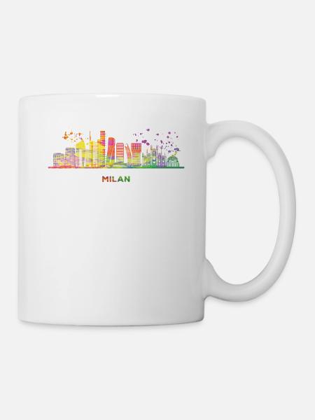 Mailänder Skyline Stadtbild Mailand - Tasse - Weiß