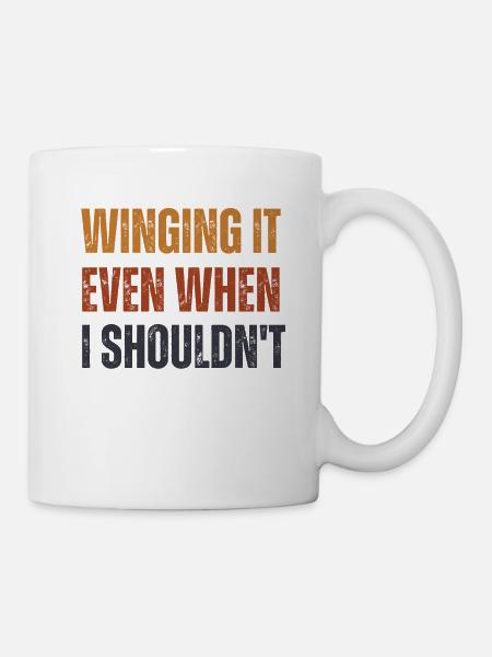 Winging It Even When I Shouldn't Wingsurfing - Mug - white