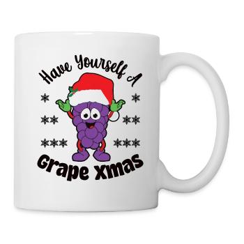 Have yourself a Grape Xmas - Tasse - Weiß - Rechts