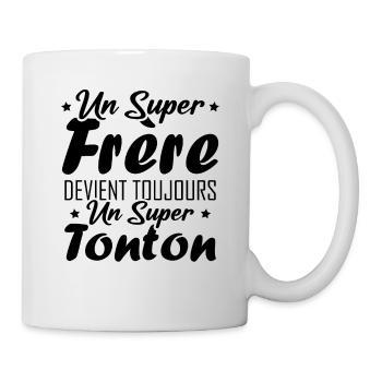 Un super frère devient toujours un super tonton - Mug blanc - blanc - Droite