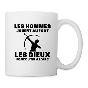 Homme Cadeau tir à l arc humour tir a l'arc archer - Mug blanc - blanc - Droite