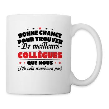 Collègue Collègues humour Cadeau départ retraite - Mug blanc - blanc - Droite