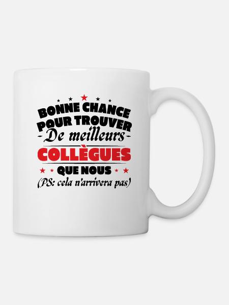 Collègue Collègues humour Cadeau départ retraite - Mug blanc - blanc