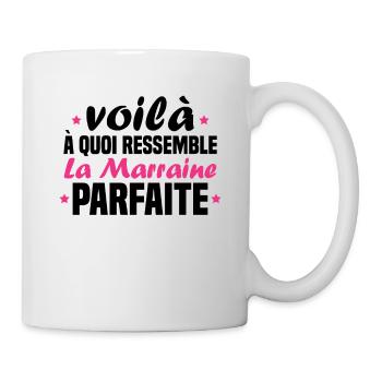 Voilà à quoi ressemble la marraine parfaite - Mug blanc - blanc - Droite