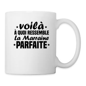 Voilà à quoi ressemble la marraine parfaite - Mug blanc - blanc - Droite
