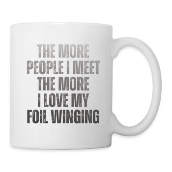 Wing Surfer Wingsurfing Retro Foil Wing - Mug - white - Right