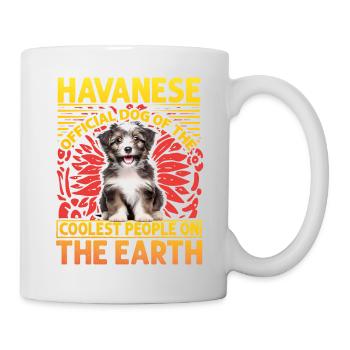 Havanese official dog of the coolest people - Tasse - Weiß - Rechts