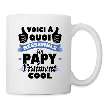 Voici à quoi ressemble un papy vraiment cool - Mug blanc - blanc - Droite