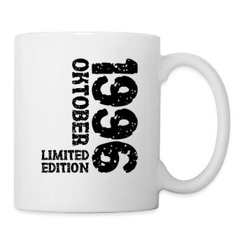 1996 Oktober Limited Edition 27. Geburtstag Deko - Tasse - Weiß - Rechts