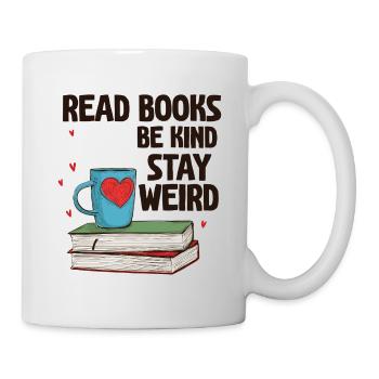 Reading books Be friendly Crazy Reading - Mug - white - Right