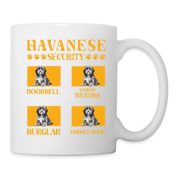 Sécurité du bichon havanais - Mug blanc - blanc - Droite