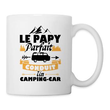 Le papy parfait conduit un Camping-car - Mug blanc - blanc - Droite