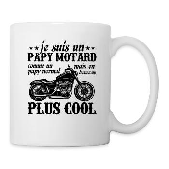 Je suis un papy motard - Mug blanc - blanc - Droite