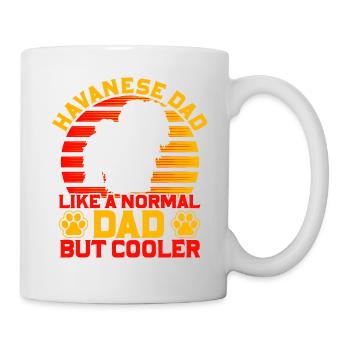 Papa havanais comme un père normal mais plus cool - Mug blanc - blanc - Droite