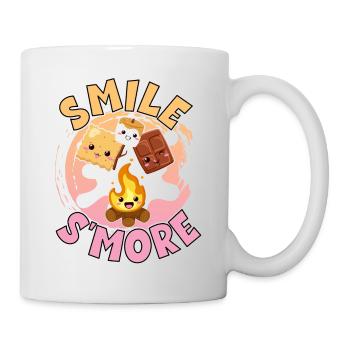 Smile S'more S'mores Pun Weekend Smores - Tasse - Weiß - Rechts