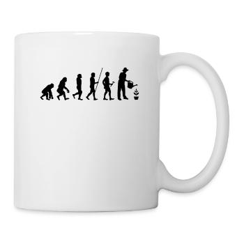 Evolution gardening humor gift - Mug - white - Right