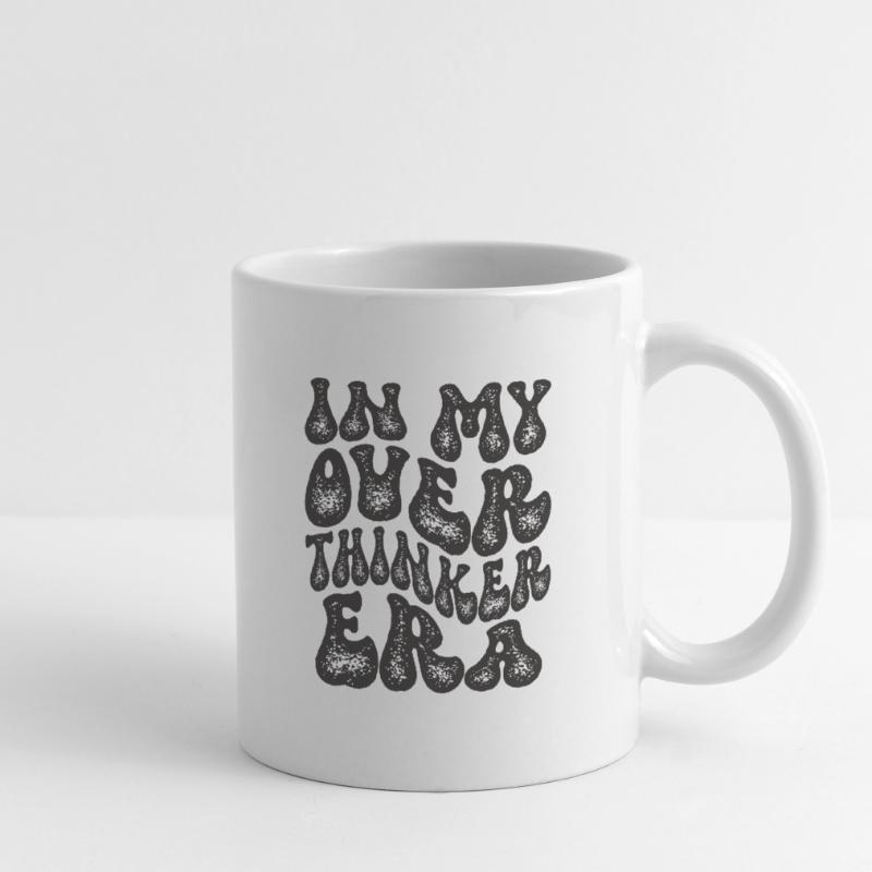 Dans mon ère Overthinker Overthink Mug blanc