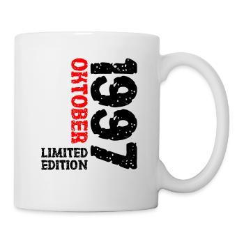 1997 Oktober Limited Edition 26. Geburtstag Deko - Tasse - Weiß - Rechts