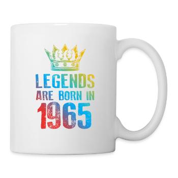 1965 legends born in - Tasse - Weiß - Rechts
